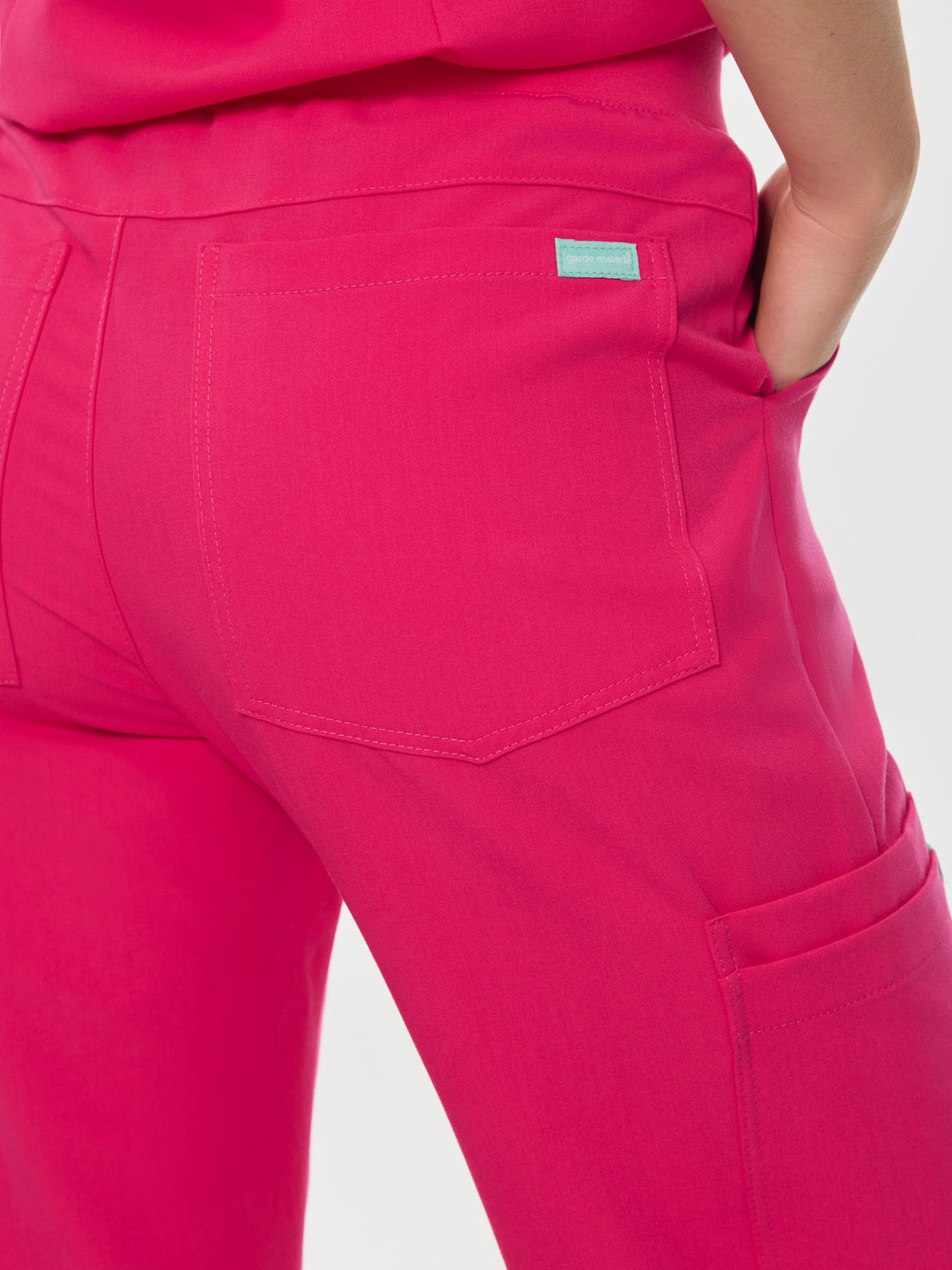 MILA RE-GARDE™ - PINK CRUSH - Wide Leg Scrub Pants - SILVADUR™