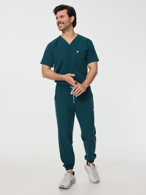 WILLIAM RE-GARDE™ - TEAL - Men's Jogger Pants - SILVADUR™