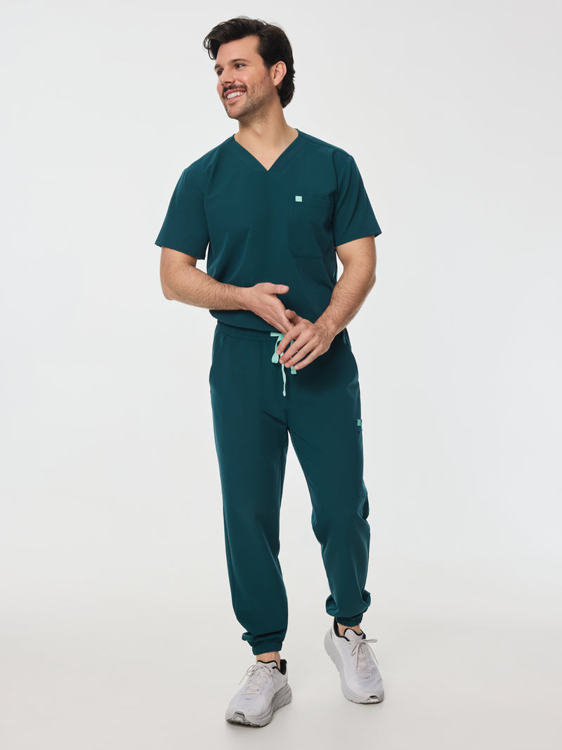 WILLIAM RE-GARDE™ - TEAL - Men's Jogger Pants - SILVADUR™