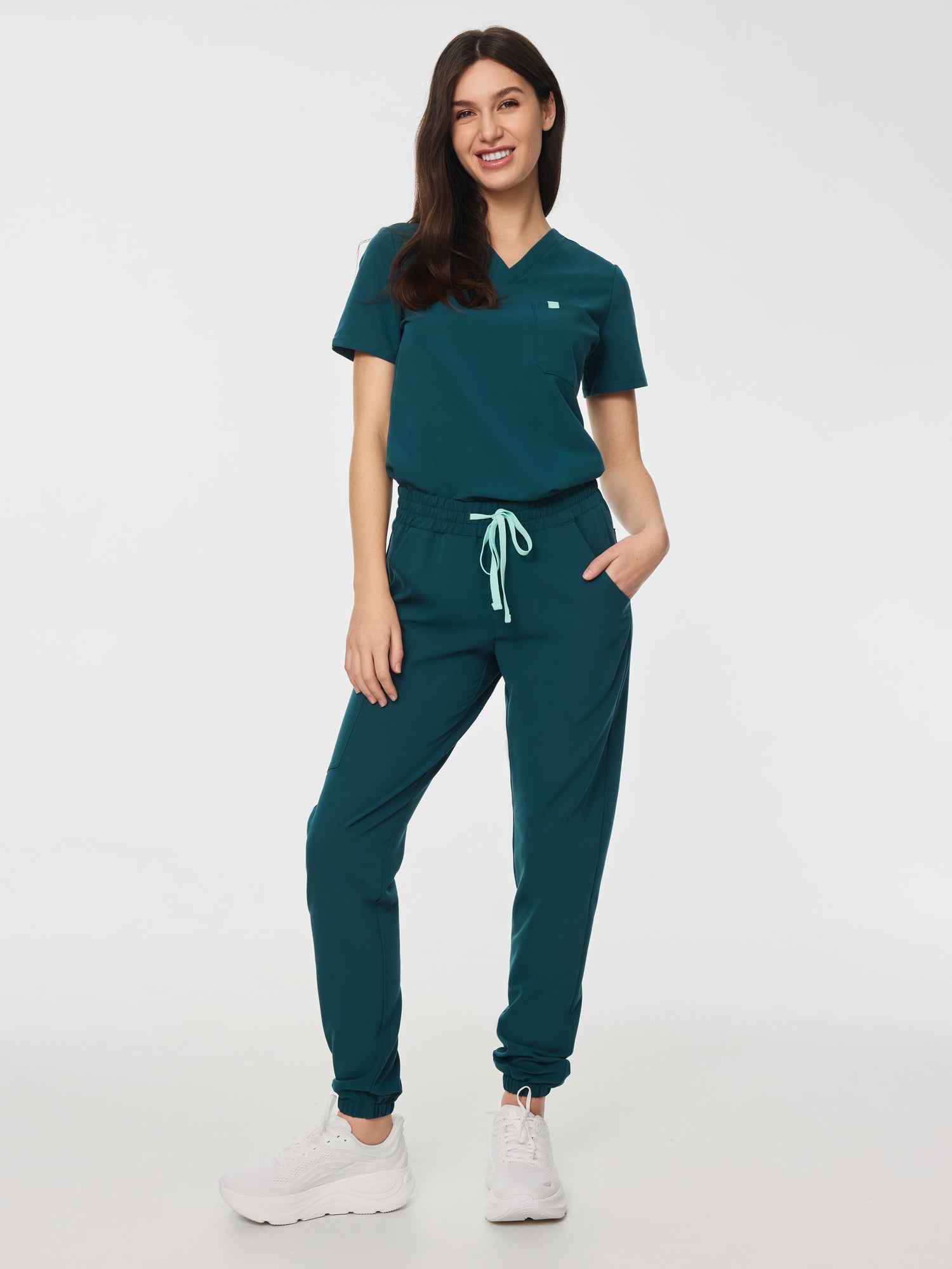 ROSIE RE-GARDE™ - TEAL - Jogger Scrub Pants - SILVADUR™