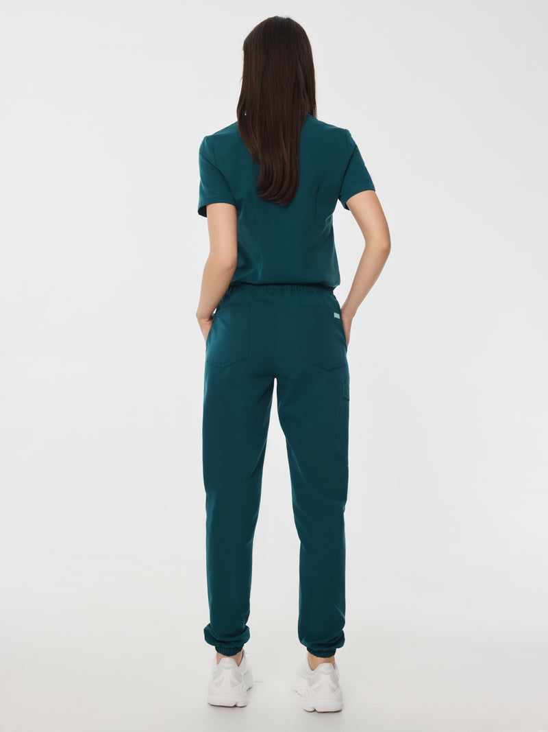 ROSIE RE-GARDE™ - TEAL - Jogger Scrub Pants - SILVADUR™