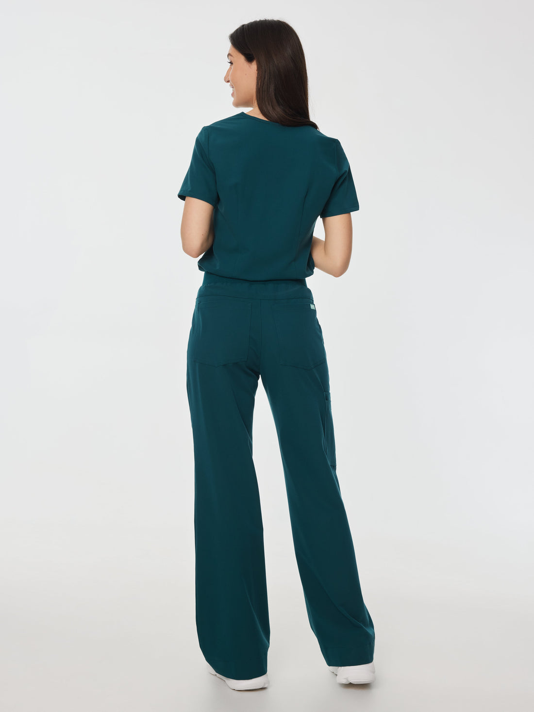 MILA RE-GARDE™ - TEAL - Wide Leg Scrub Pants - SILVADUR™