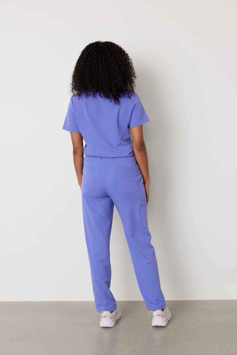 JULIETA RE-GARDE™ - IRIS - Straight Cut Scrub Pants - SILVADUR™