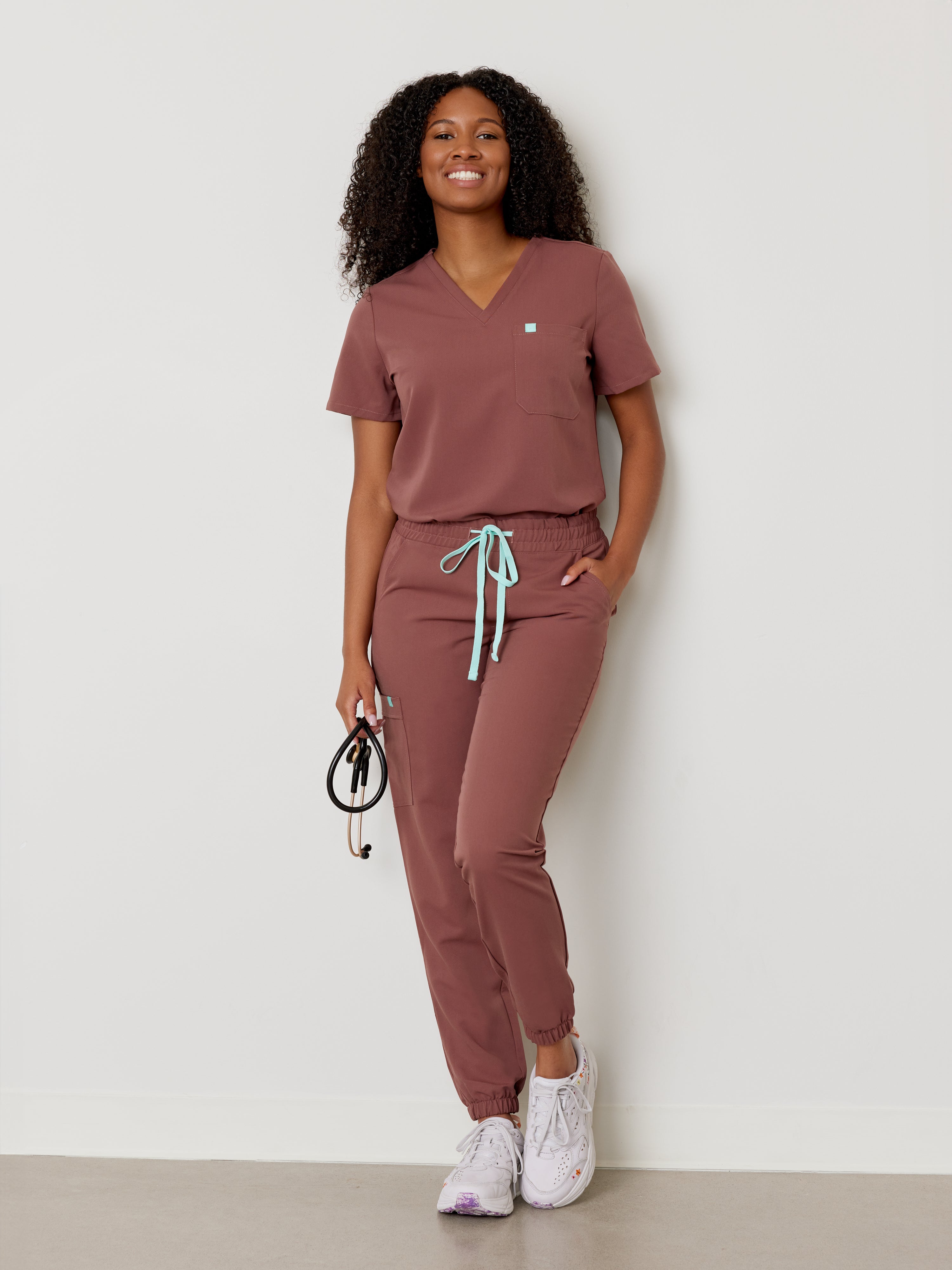 ROSIE RE-GARDE™ - MAROON - Jogger Scrub Pants - SILVADUR™ - FINAL SALE USA