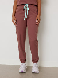 ROSIE RE-GARDE™ - MAROON - Jogger Scrub Pants - SILVADUR™ - FINAL SALE