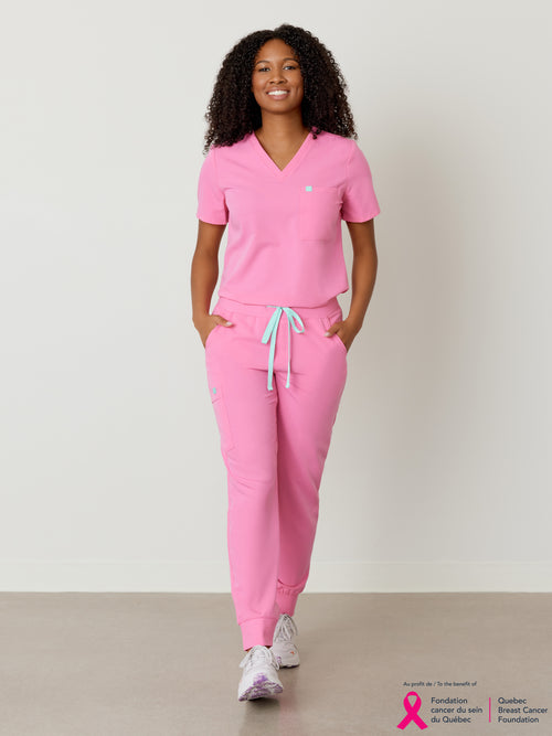 DEMI RE-GARDE™ - BUBBLE PINK - Jogger Scrub Pants - SILVADUR™