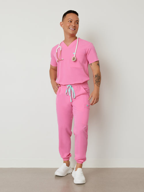 WILLIAM RE-GARDE™ - BUBBLE PINK - Men's Jogger Pants - SILVADUR™ - Final Sale