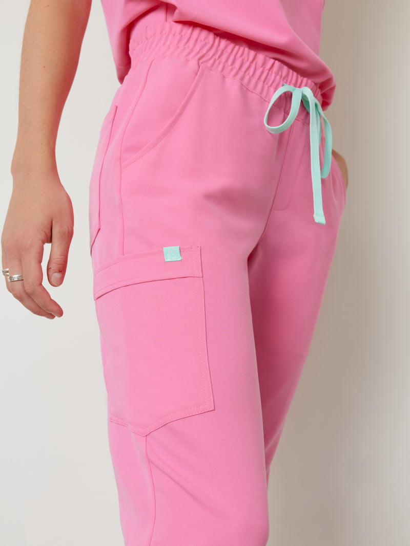 ROSIE RE-GARDE™ - BUBBLE PINK - Jogger Scrub Pants - SILVADUR™