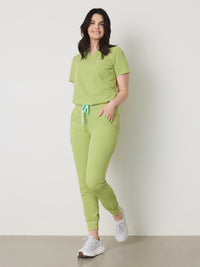 GABRIELLE RE-GARDE™ - LILAC - One Pocket Scrub Top - SILVADUR™