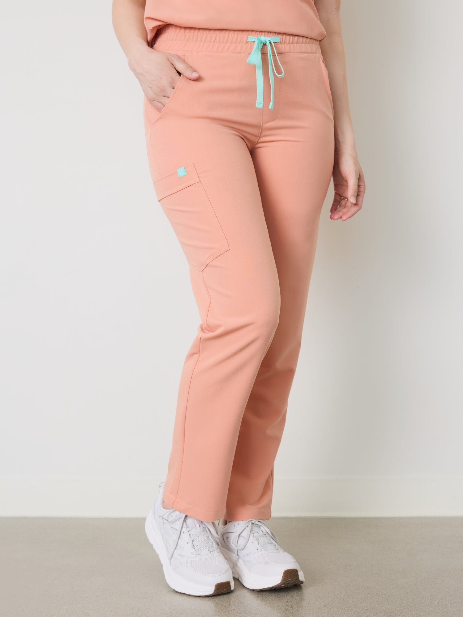 JULIETA RE-GARDE™ - PEACH - Straight Cut Scrub Pants - SILVADUR™ - Final Sale
