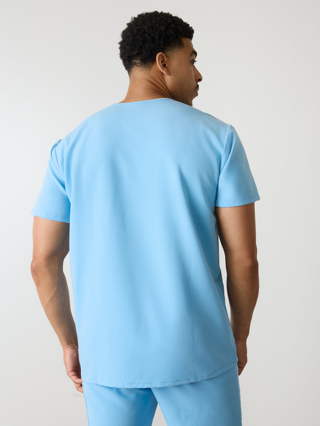 ZACK RE-GARDE™ - CLASSIC BLUE - Three Pockets Men's Scrub Top - SILVADUR™