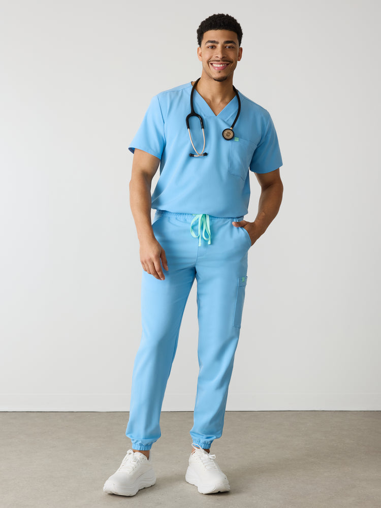 WILLIAM RE-GARDE™ - CLASSIC BLUE - Men's Jogger Pants - SILVADUR™