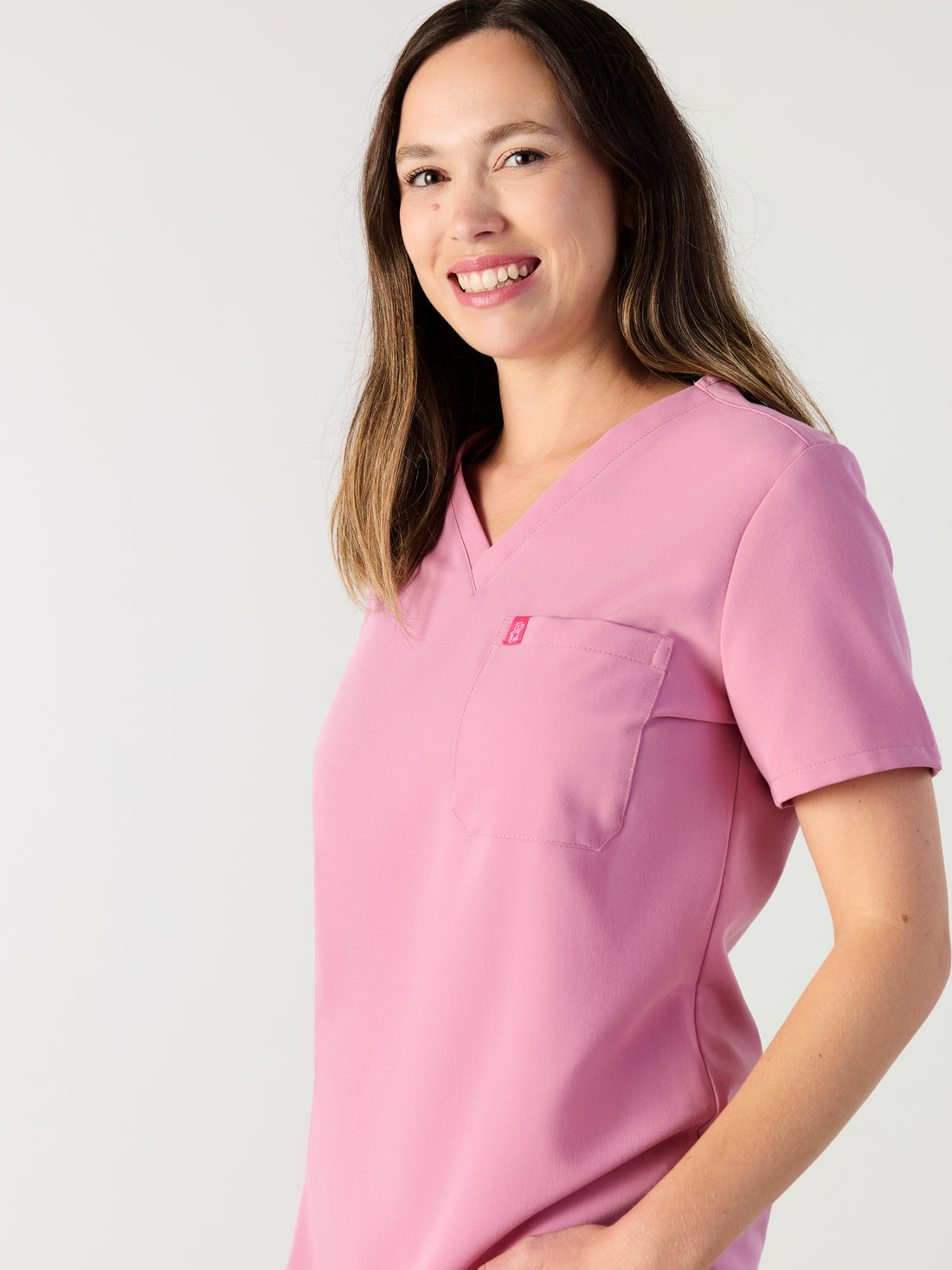 GABRIELLE RE-GARDE™ - ROSA ESPERANZA - Blusa médica de un bolsillo - SILVADUR™