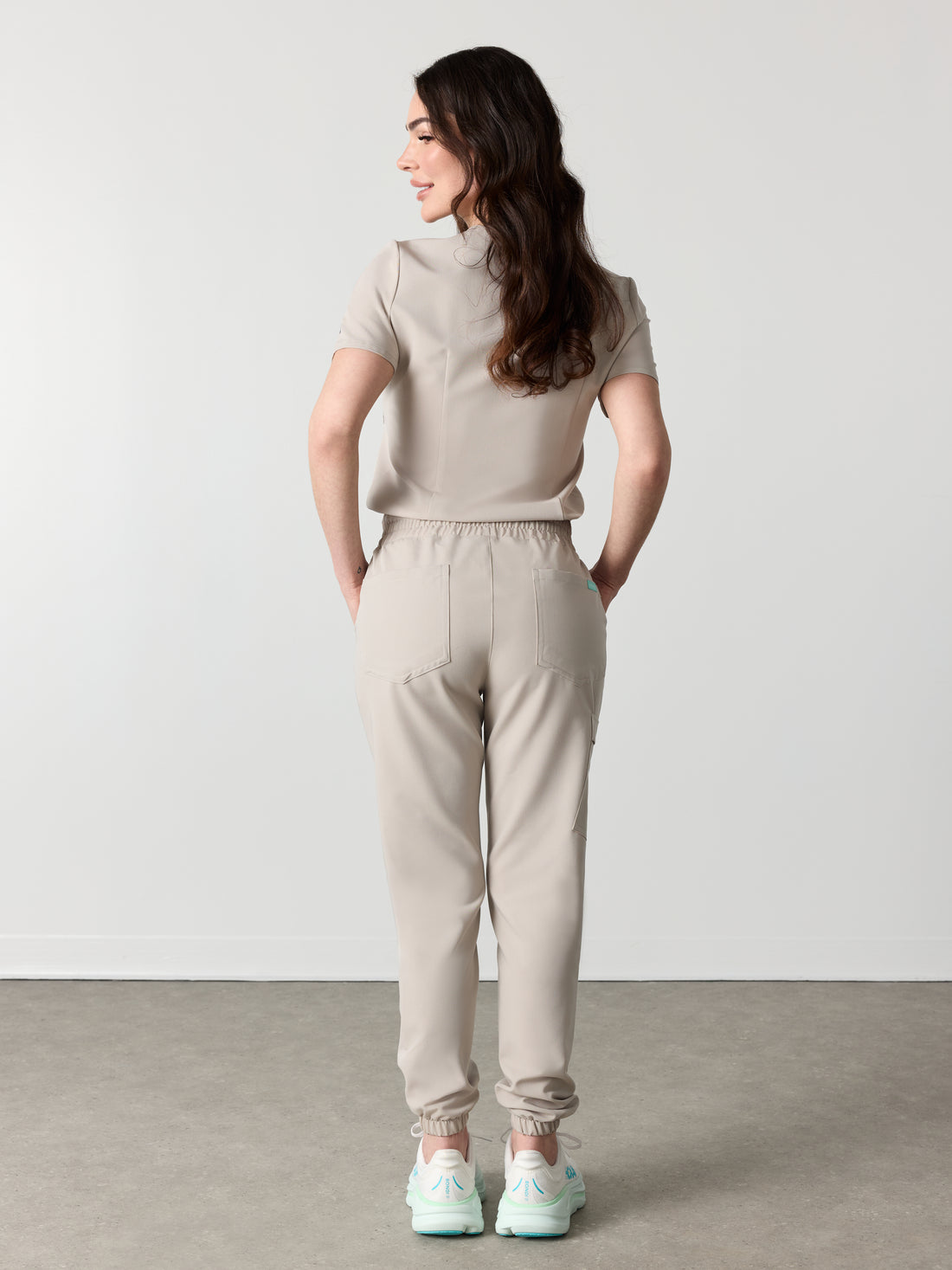 ROSIE RE-GARDE™ - GREIGE - Jogger Scrub Pants - SILVADUR™
