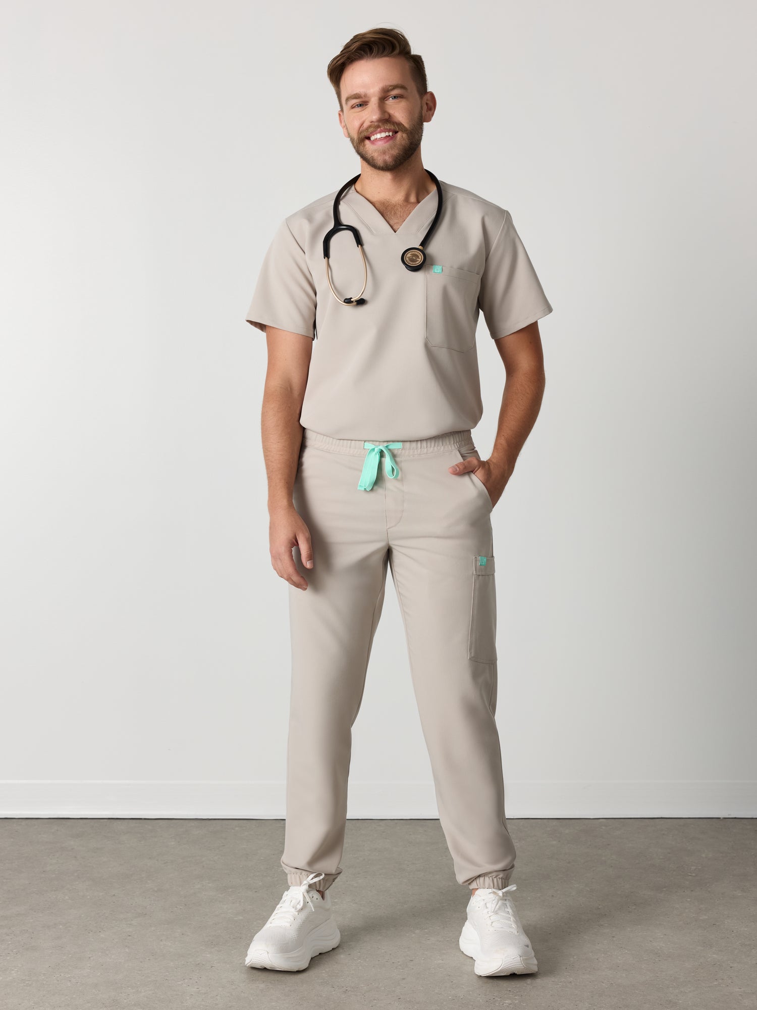 WILLIAM RE-GARDE™ - GREIGE - Men's Jogger Pants - SILVADUR™
