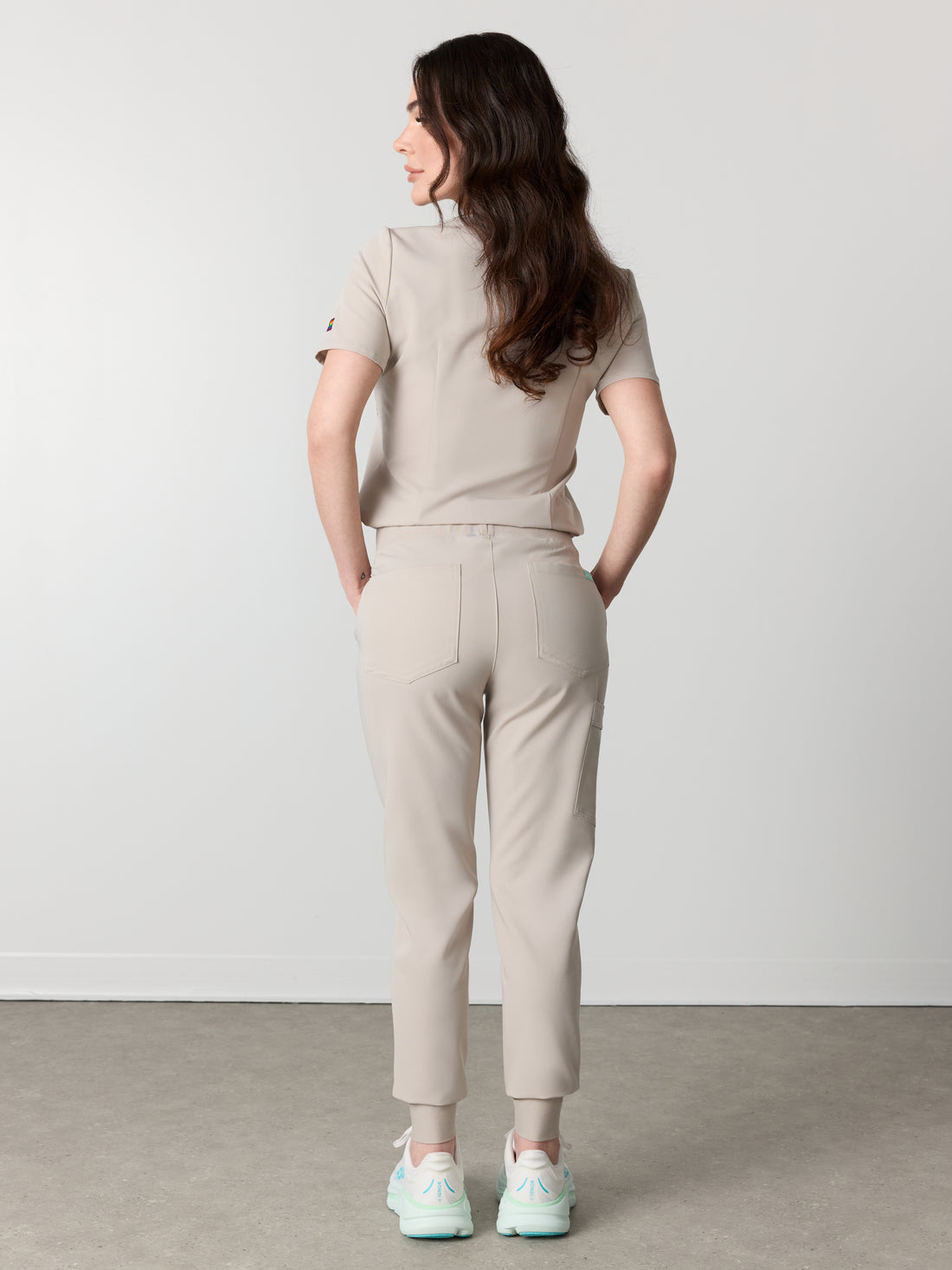DEMI RE-GARDE™ - GREIGE - Jogger Scrub Pants - SILVADUR™
