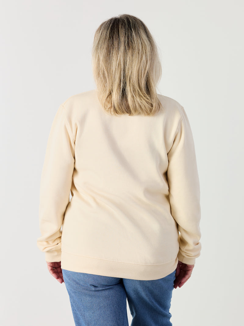 Pink it. Beat it - Crewneck Cream