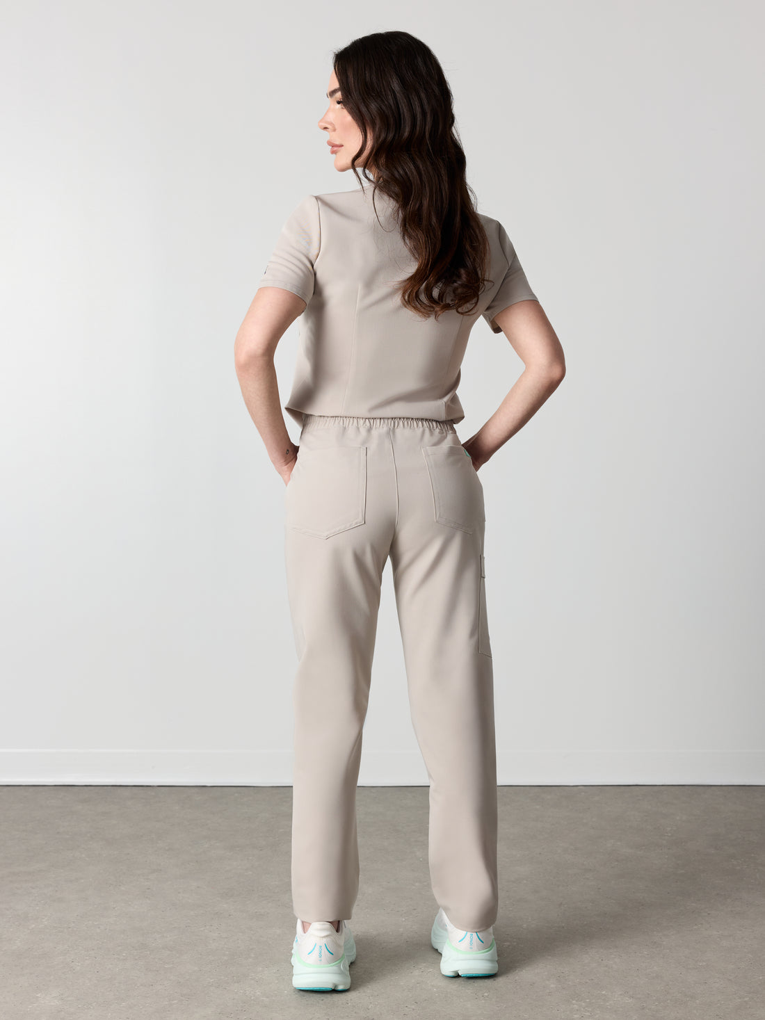 JULIETA RE-GARDE™ - GREIGE - Straight Cut Scrub Pants - SILVADUR™