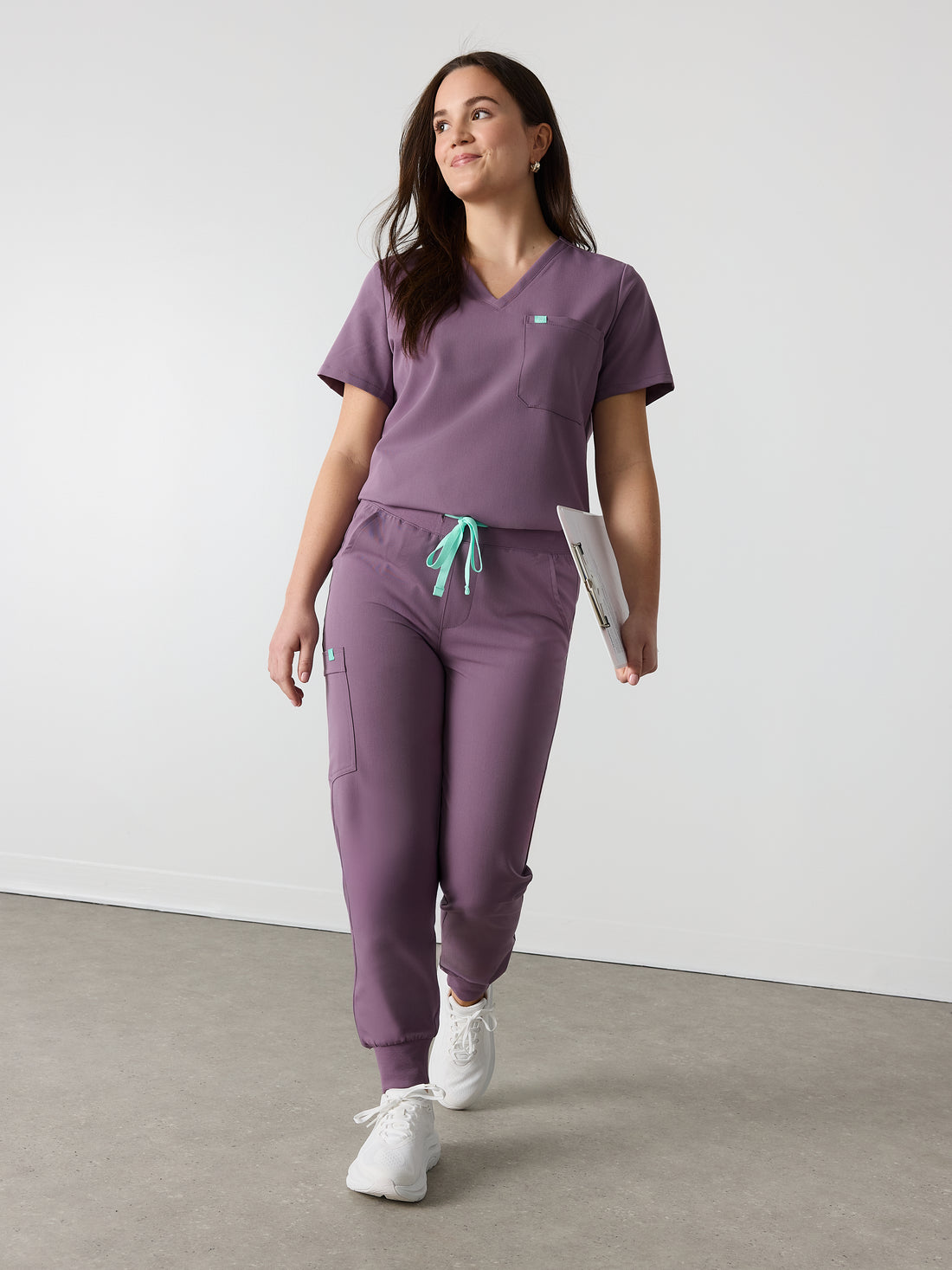 DEMI RE-GARDE™ - MORADO POLVOROSO - Pantalón médico jogger - VENTA FINAL