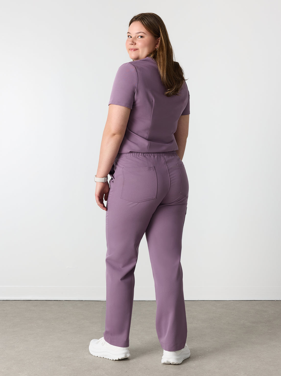 JULIETA RE-GARDE™ - MORADO POLVOROSO - Pantalón médico de corte recto - VENTA FINAL