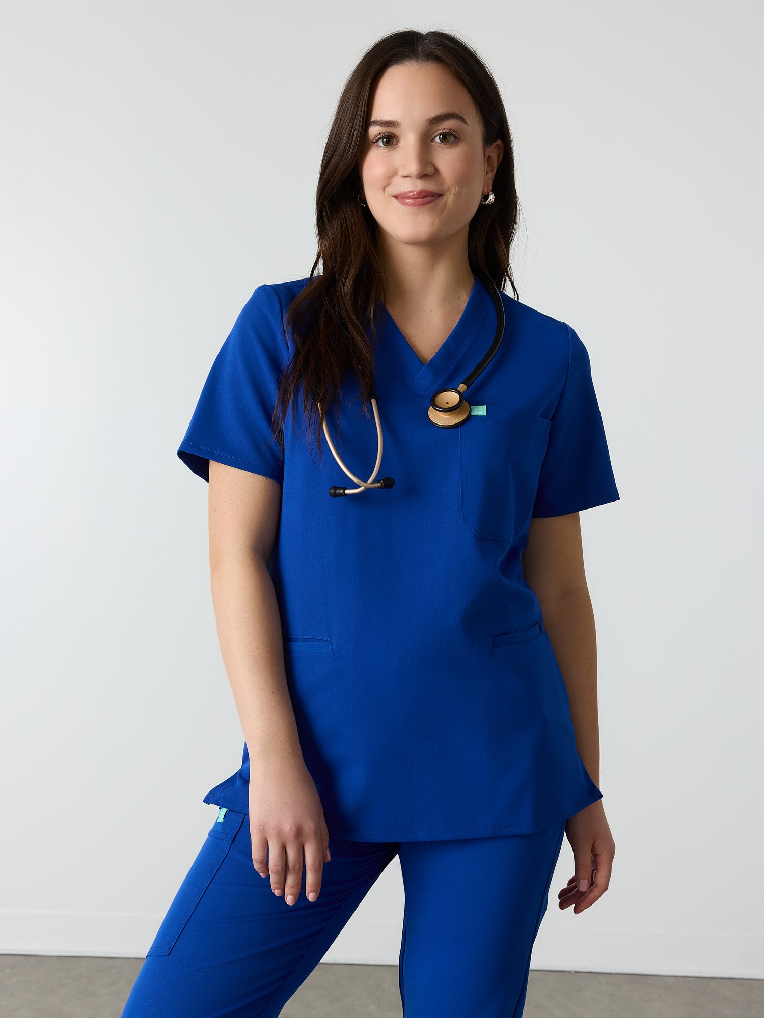 LIV RE-GARDE™ - ROYAL BLUE - Three Pockets Scrub Top - SILVADUR™