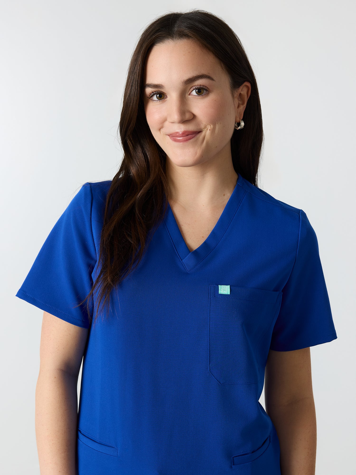 LIV RE-GARDE™ - ROYAL BLUE - Three Pockets Scrub Top - SILVADUR™