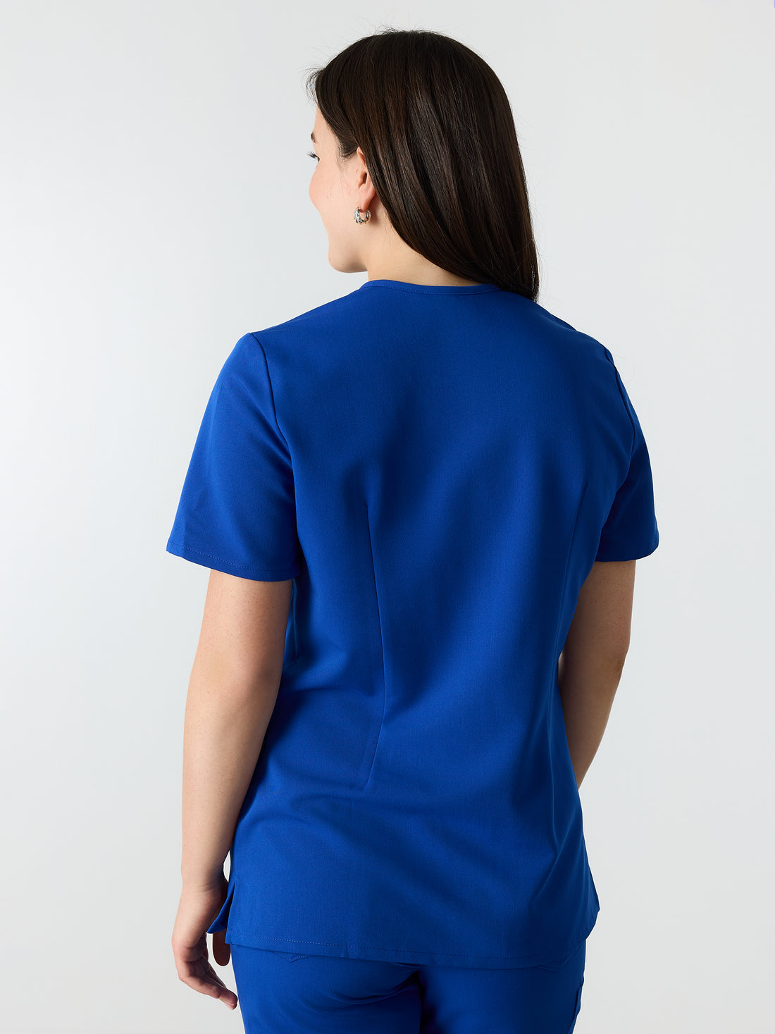 LIV RE-GARDE™ - ROYAL BLUE - Three Pockets Scrub Top - SILVADUR™