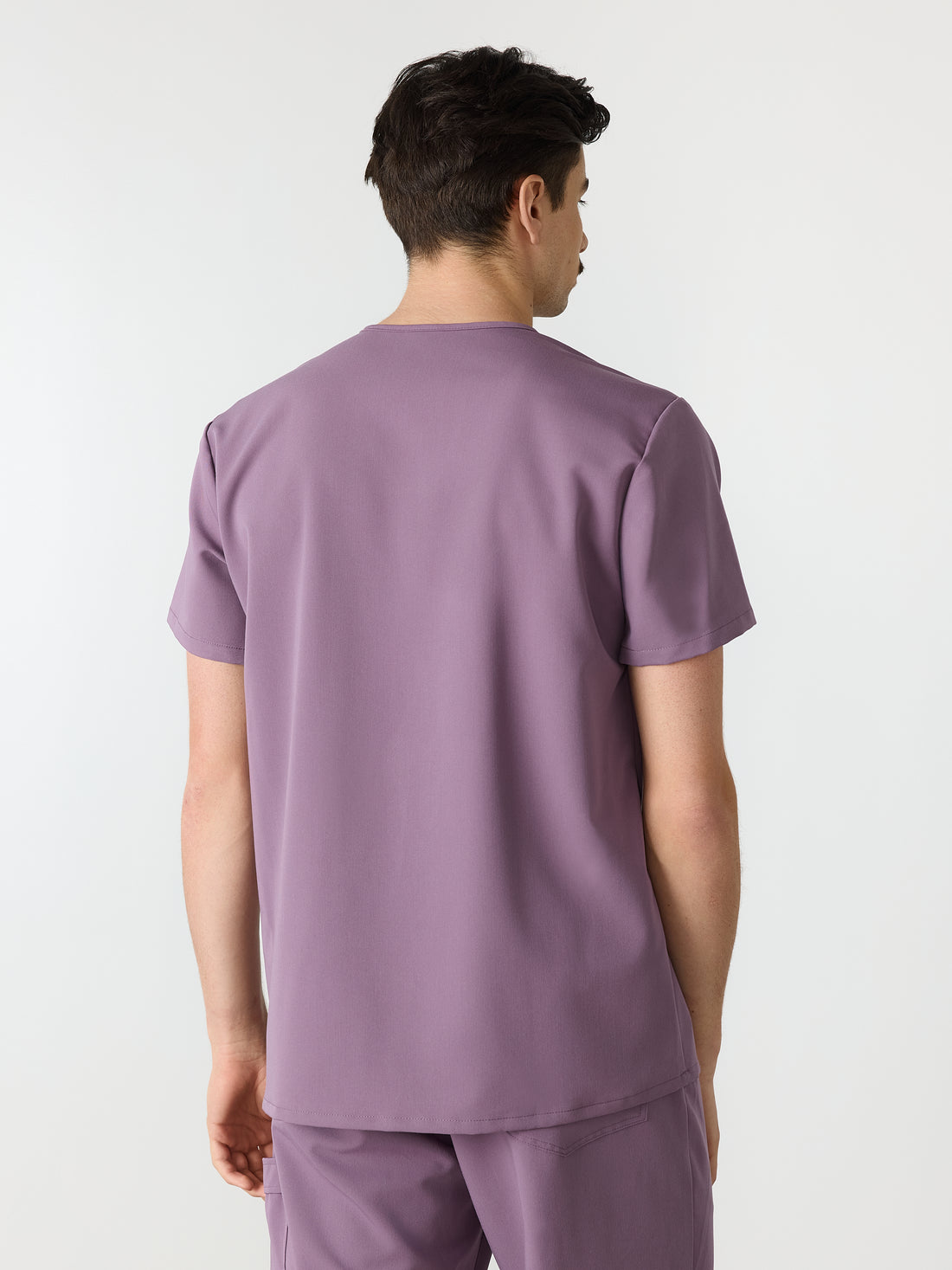 LOGAN RE-GARDE™ - MORADO POLVOROSO - Blusa médica de un bolsillo para hombre - VENTA FINAL
