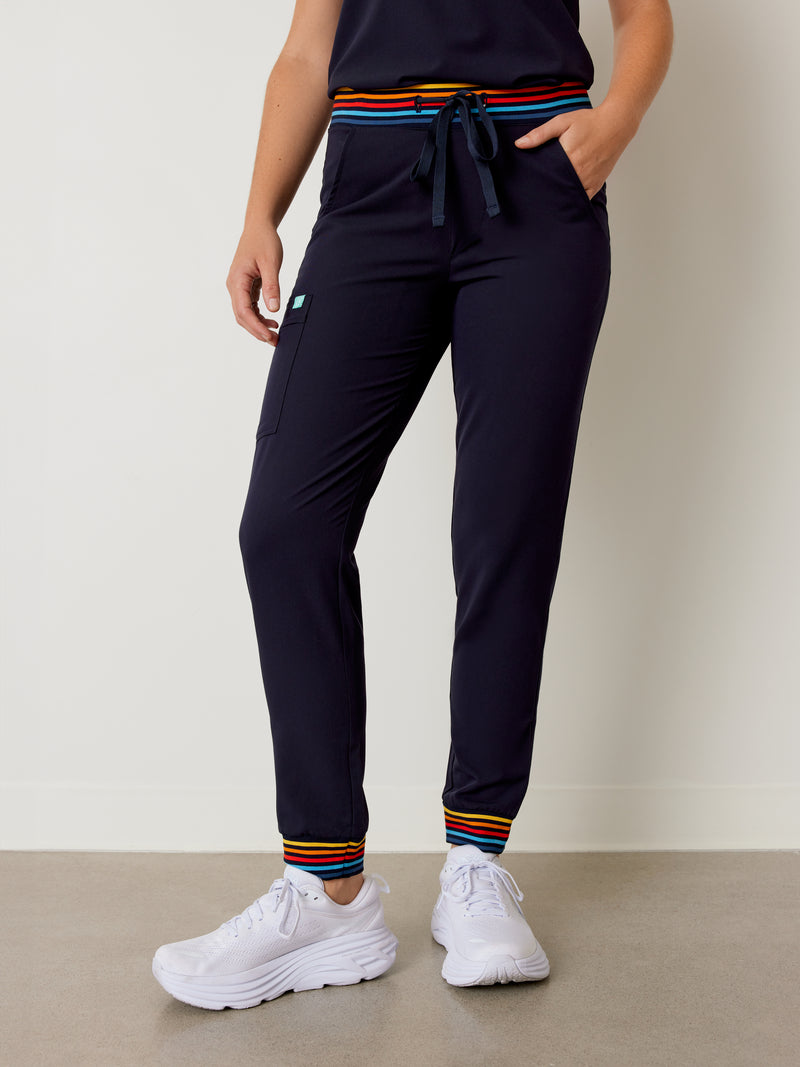 DEMI RE-GARDE™ - RETRO NAVY - Pantalones médicos deportivos