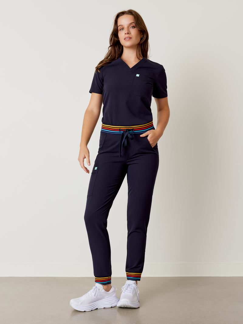 DEMI RE-GARDE™ - RETRO NAVY - Jogger Scrub Pants