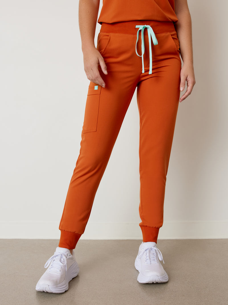 DEMI RE-GARDE™ - RUST - Jogger Scrub Pants - SILVADUR™