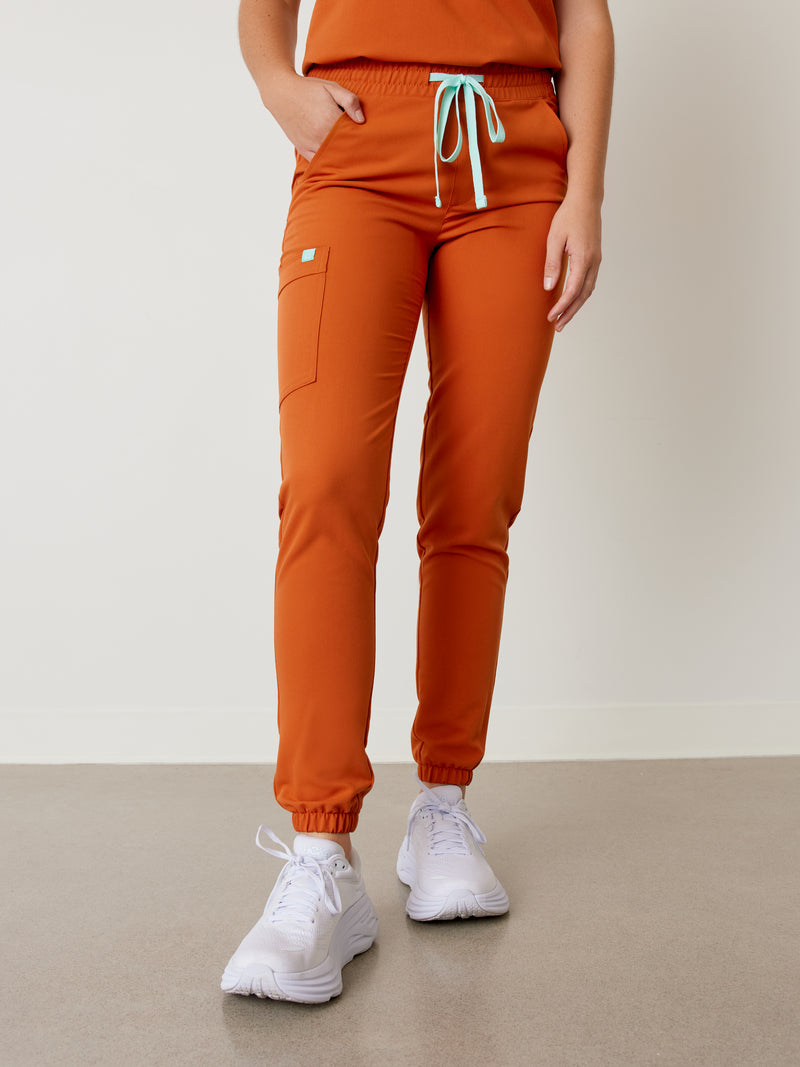 ROSIE RE-GARDE™ - RUST - Jogger Scrub Pants - SILVADUR™