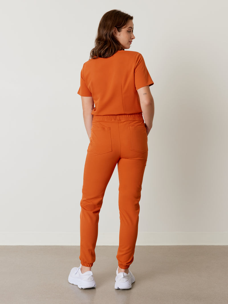 ROSIE RE-GARDE™ - RUST - Jogger Scrub Pants - SILVADUR™