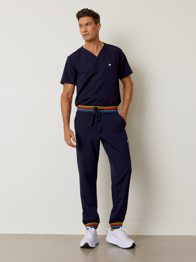 BRUCE RE-GARDE™ - RETRO NAVY - Men's Jogger Pants