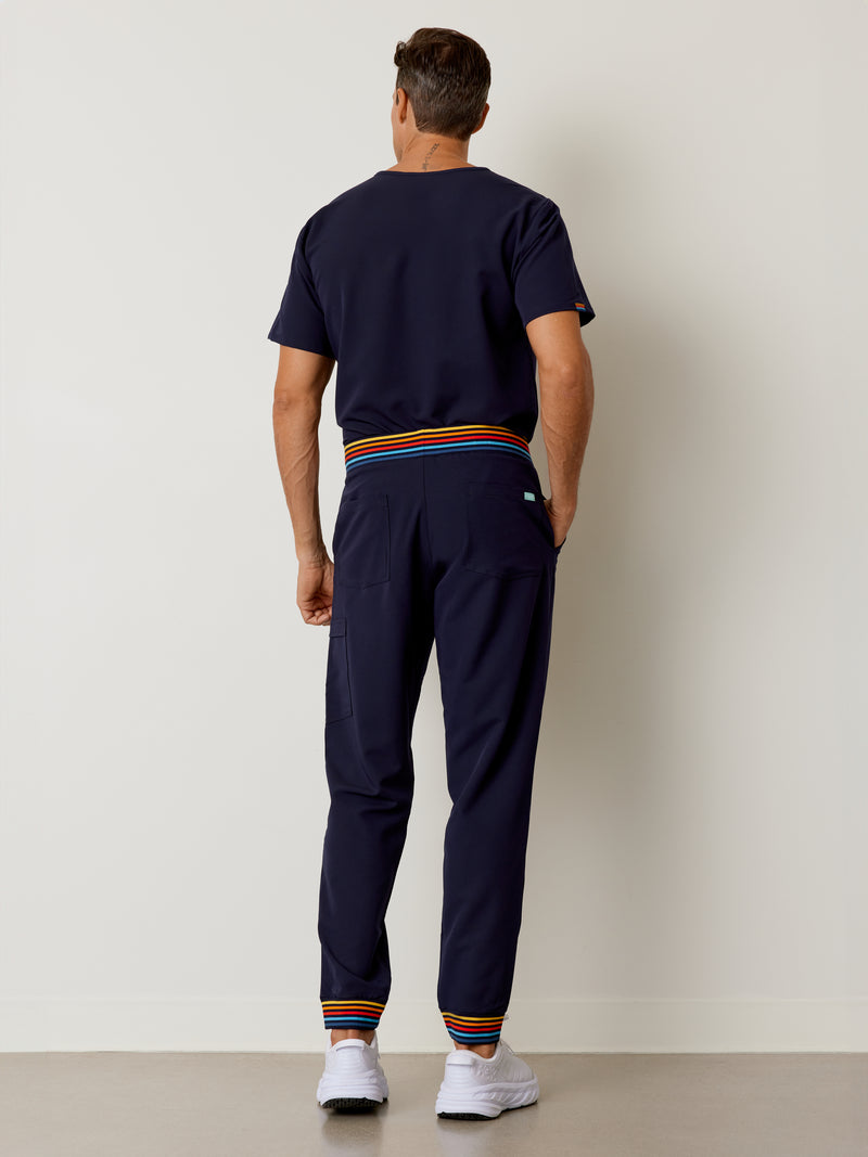 BRUCE RE-GARDE™ - RETRO NAVY - Men's Jogger Pants