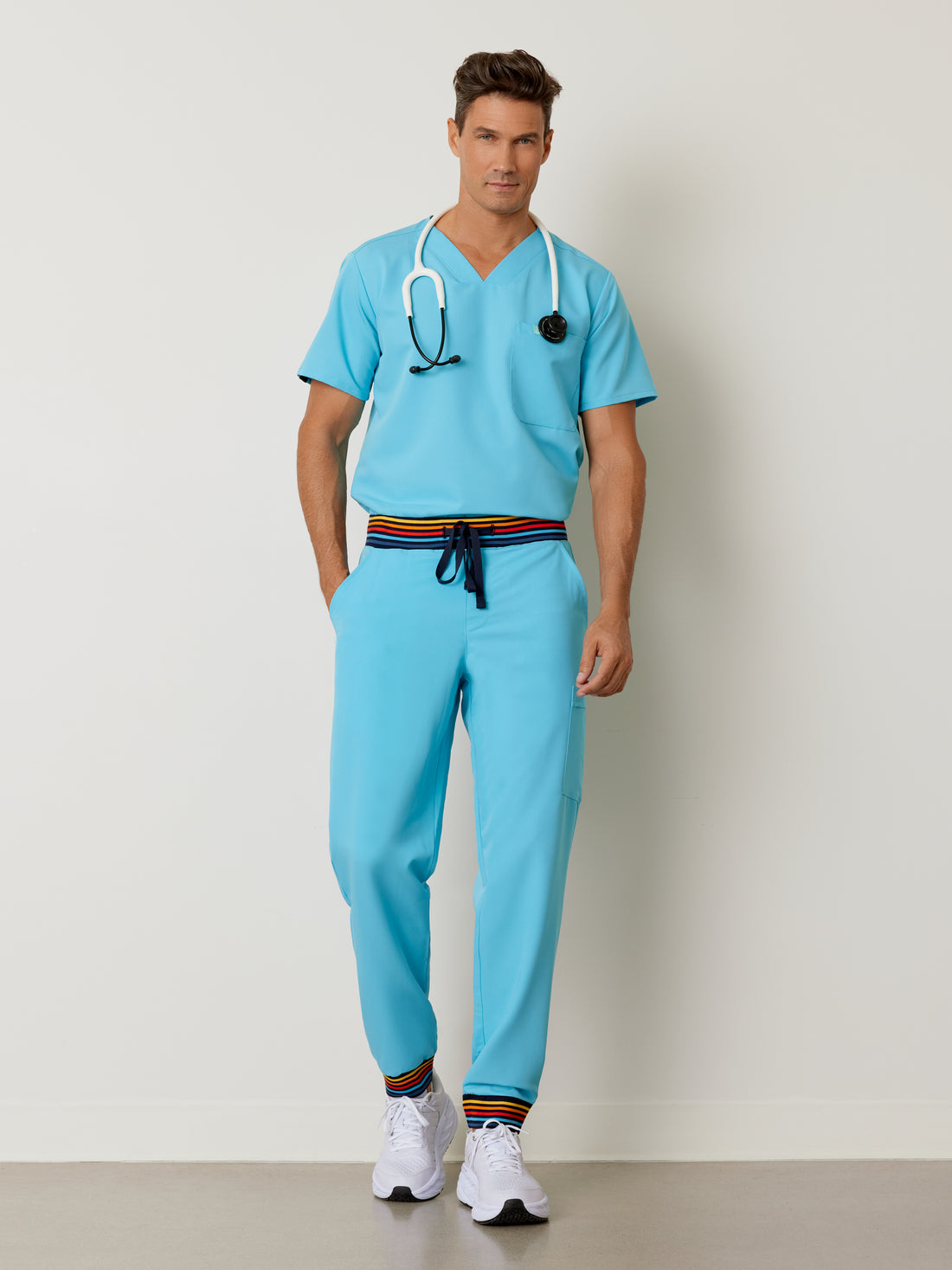 BRUCE RE-GARDE™ - RETRO BLUE - Pantalones deportivos para hombre