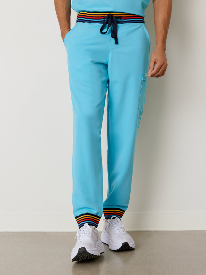 BRUCE RE-GARDE™ - RETRO BLUE - Men's Jogger Pants