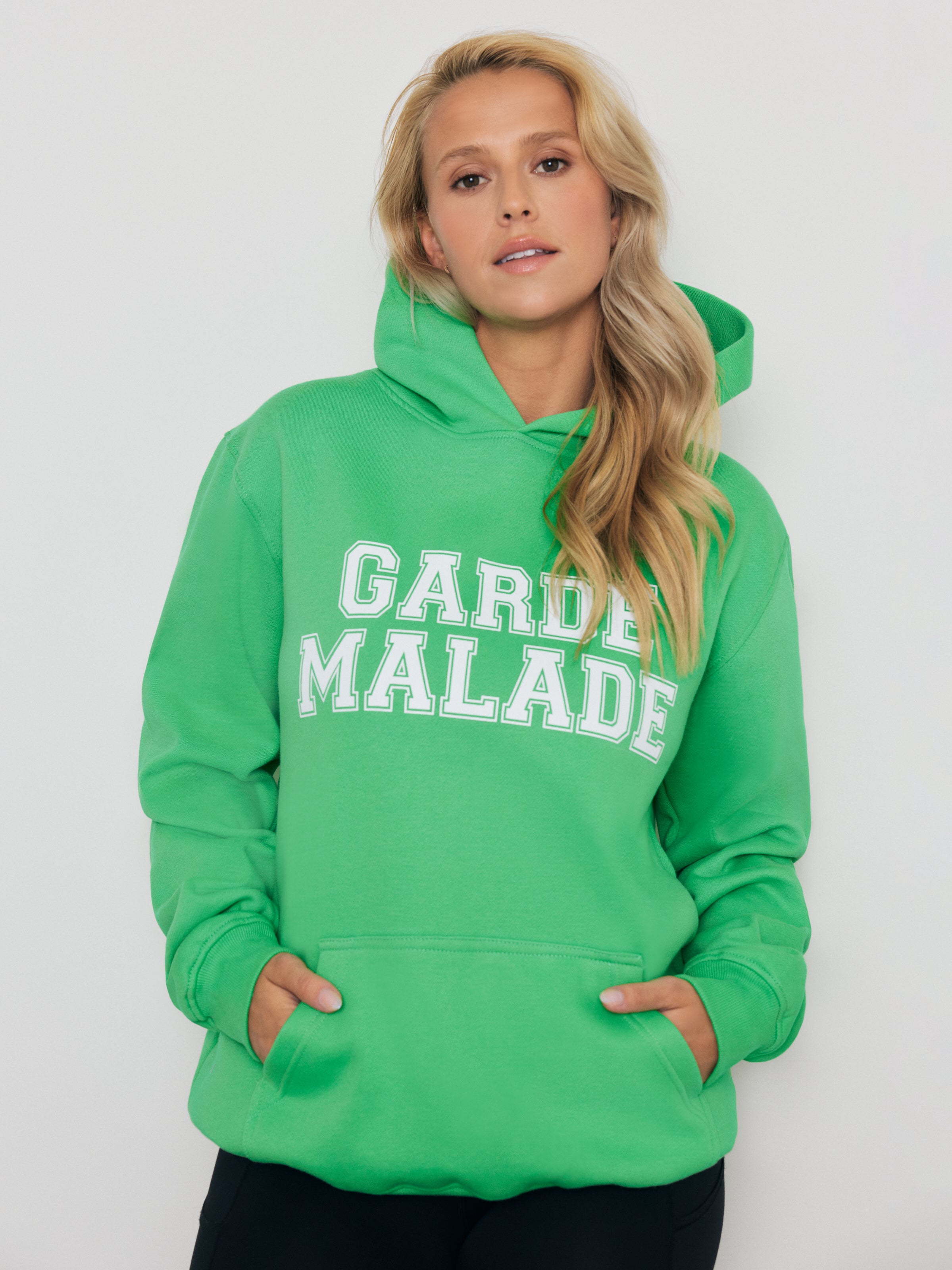 Premium Heavyweight Hoodie College Green USA