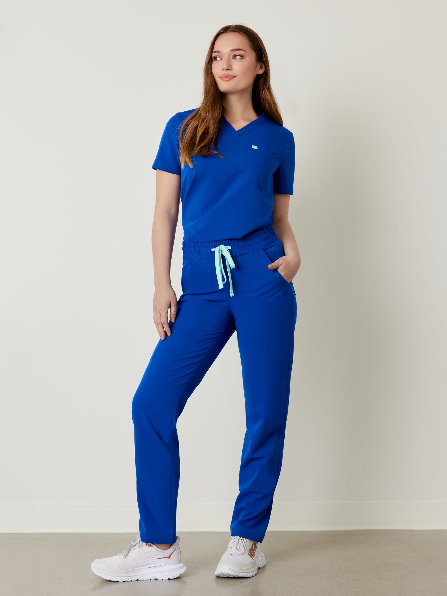 JULIETA RE-GARDE™ - ROYAL BLUE - Straight Cut Scrub Pants - SILVADUR™