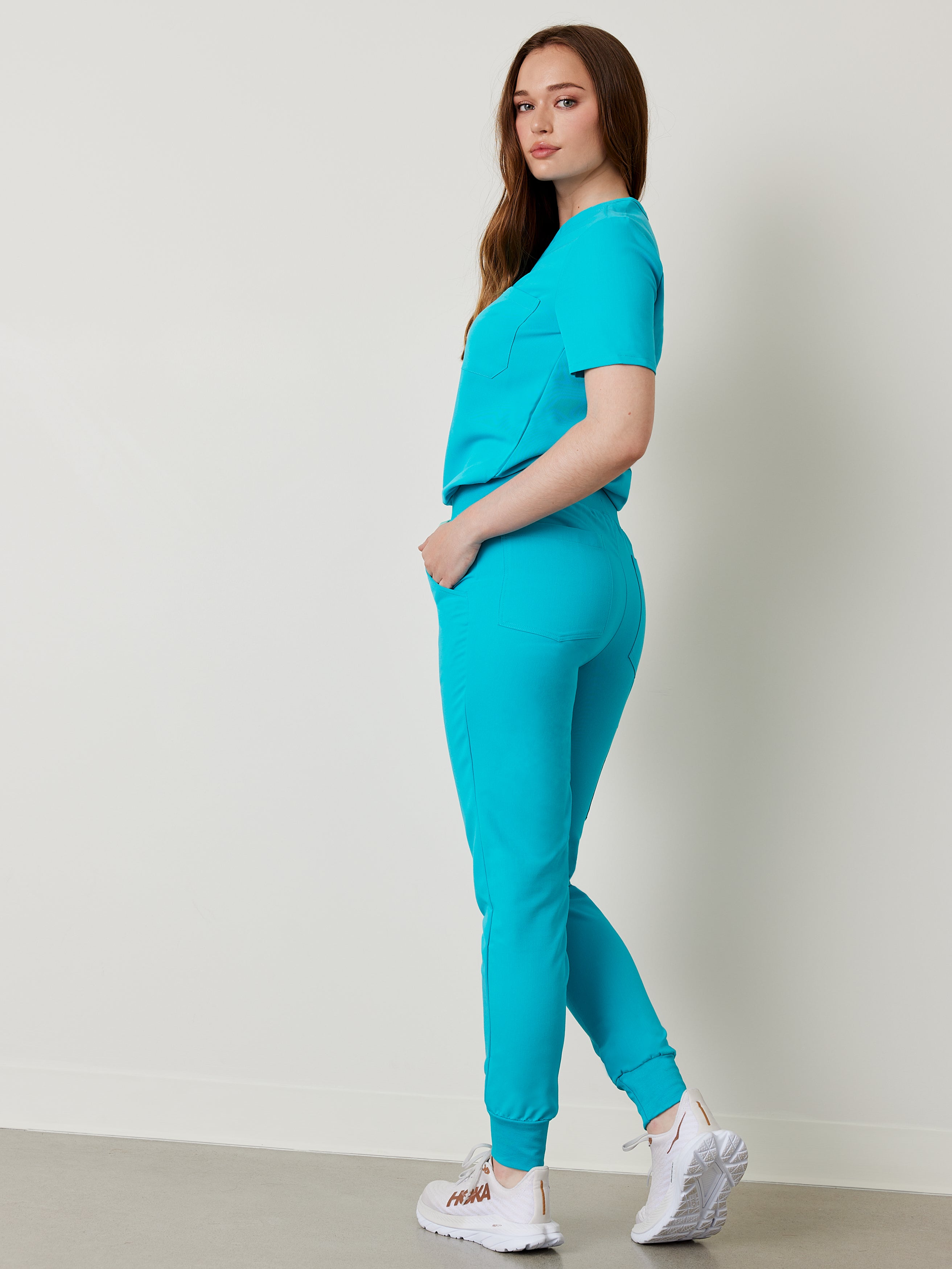 DEMI RE-GARDE™ - TURQUOISE - Jogger Scrub Pants - Final Sale