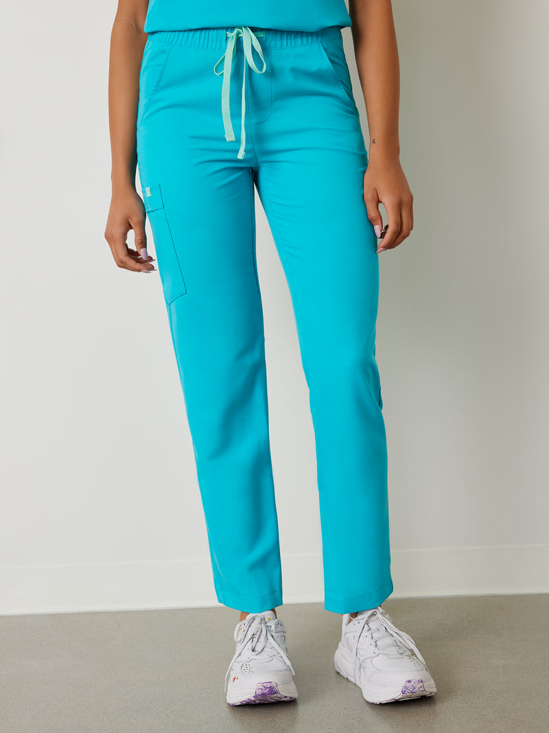 JULIETA RE-GARDE™ - TURQUOISE - Straight Cut Scrub Pants - FINAL SALE