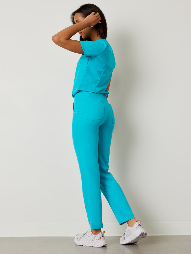 JULIETA RE-GARDE™ - TURQUOISE - Straight Cut Scrub Pants - FINAL SALE