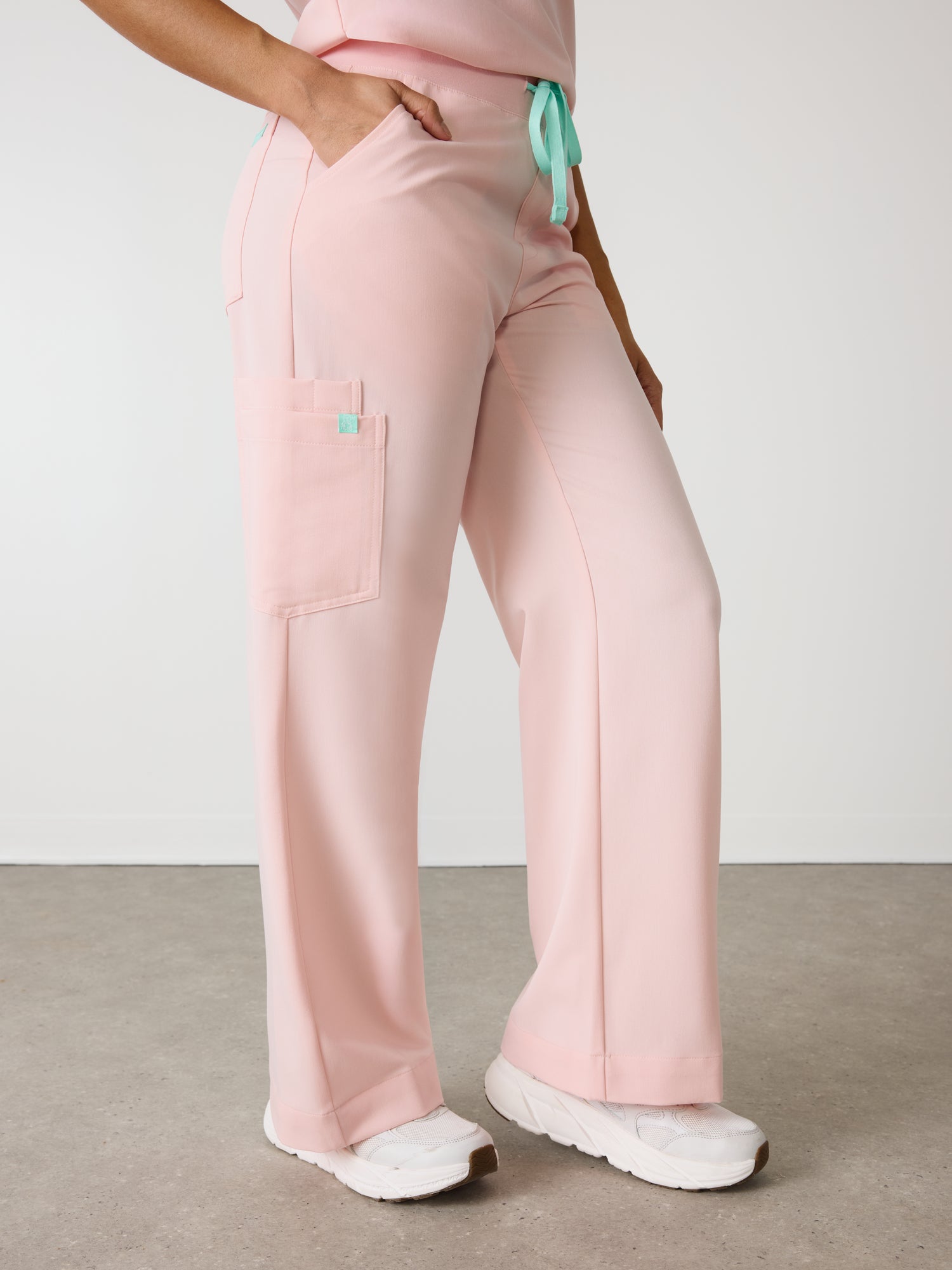 MILA RE-GARDE™ - ROSE QUARTZ - Wide Leg Scrub Pants - SILVADUR™