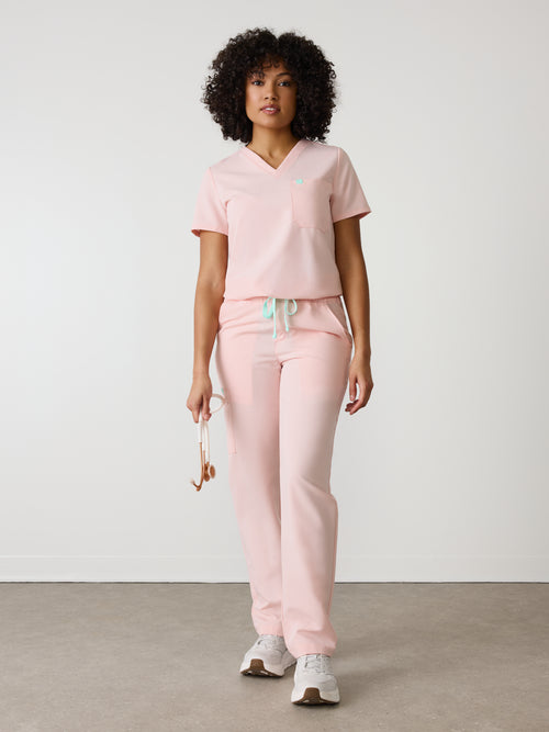 JULIETA RE-GARDE™ - ROSE QUARTZ - Straight Cut Scrub Pants - SILVADUR™