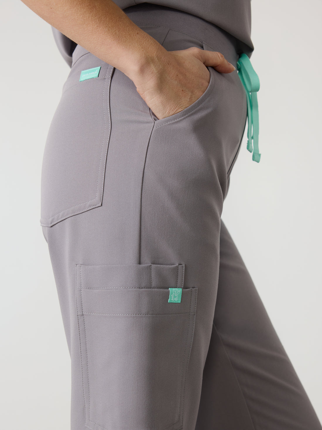 MILA RE-GARDE™ - ECLIPSE GREY - Wide Leg Scrub Pants - SILVADUR™