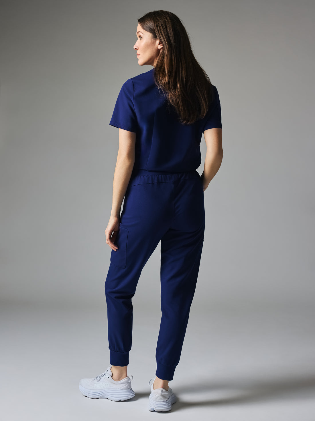 MARIE GARDE™ - MODERN NAVY - Six Pockets Jogger Scrub Pants - SILVADUR™