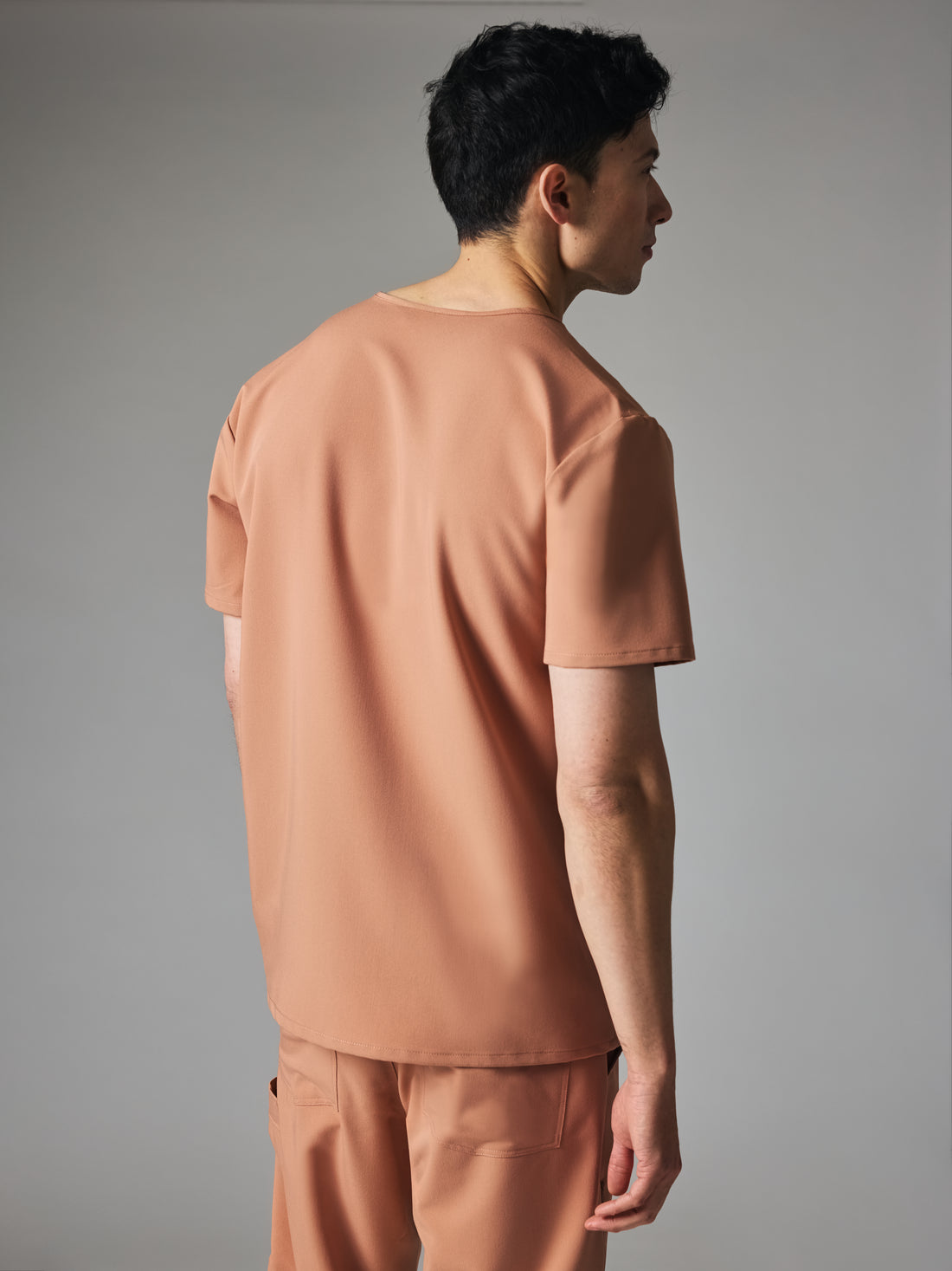 JOHN GARDE™ - MOCHA - Six Pockets Men's Scrub Top - SILVADUR™