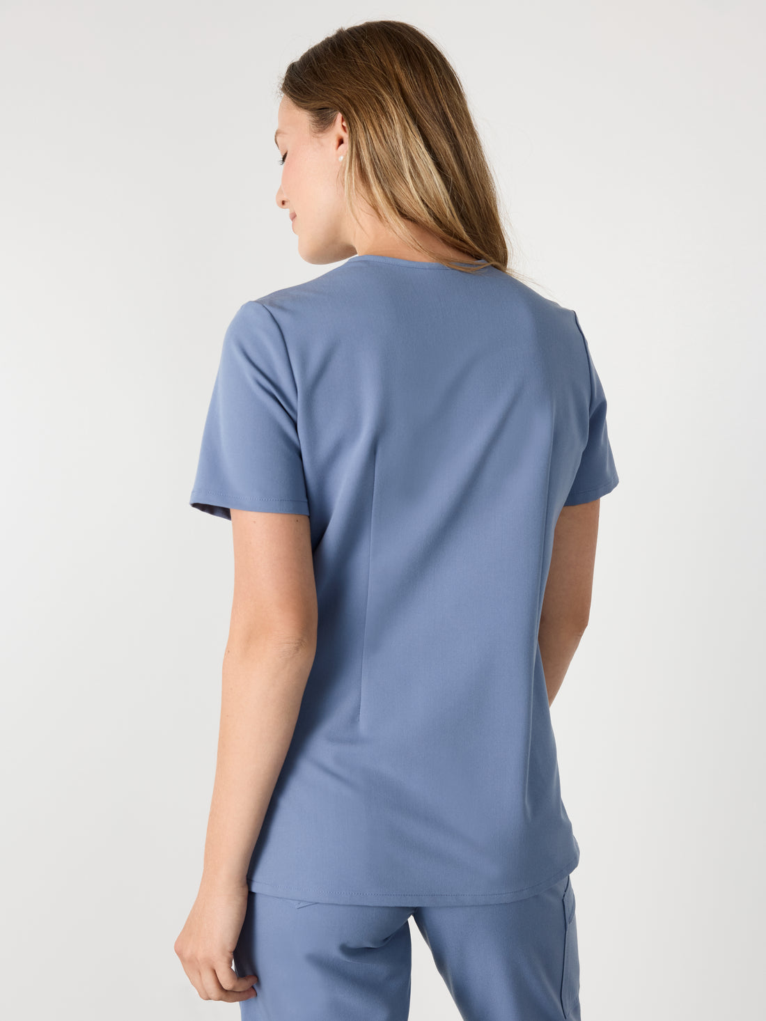 GABRIELLE RE-GARDE™ - HORIZONTE AZUL - Blusa médica de un bolsillo - SILVADUR™