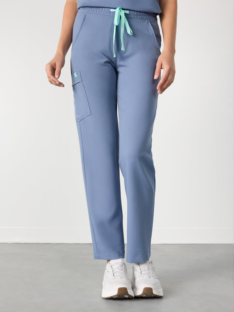JULIETA RE-GARDE™ - BLUE HORIZON - Straight Cut Scrub Pants - SILVADUR™