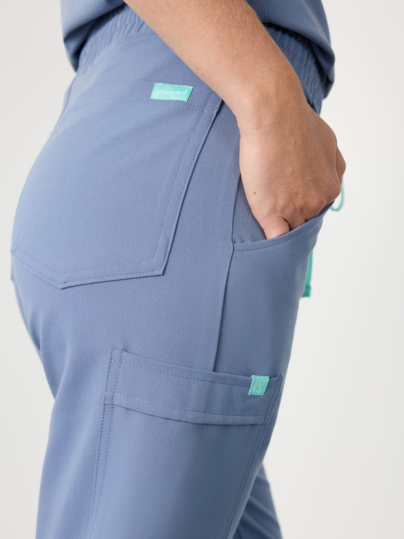 JULIETA RE-GARDE™ - BLUE HORIZON - Straight Cut Scrub Pants - SILVADUR™